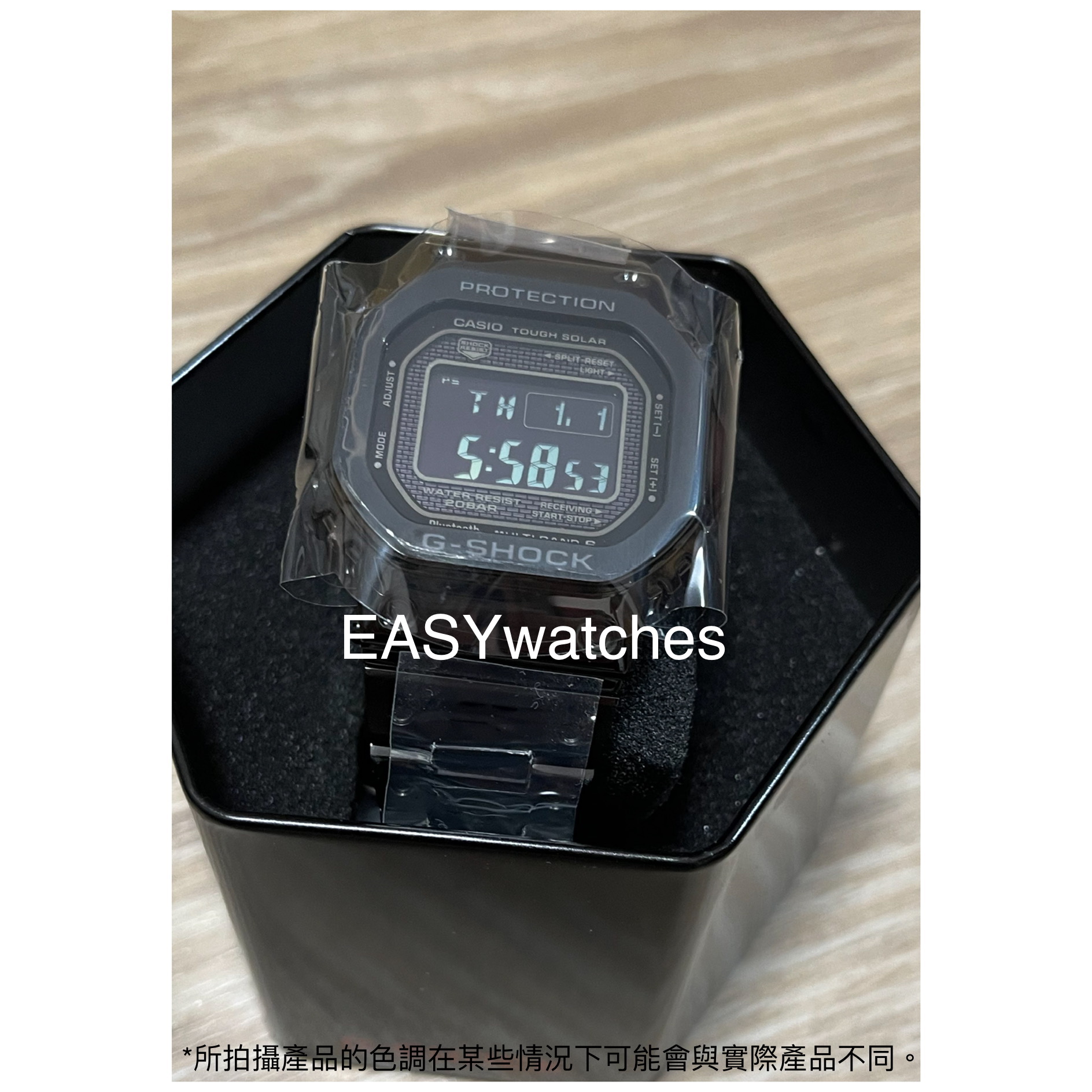 CASIO 卡西歐G-SHOCK 全金屬GMW-B5000 GMW-B5000GD-1 @EASYwatches