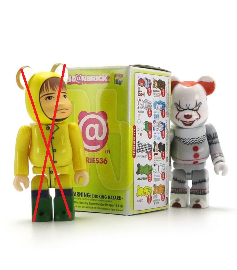 BE@RBRICK 三十六代Bearbrick 36代HORROR IT 牠小丑100% | Yahoo奇摩拍賣