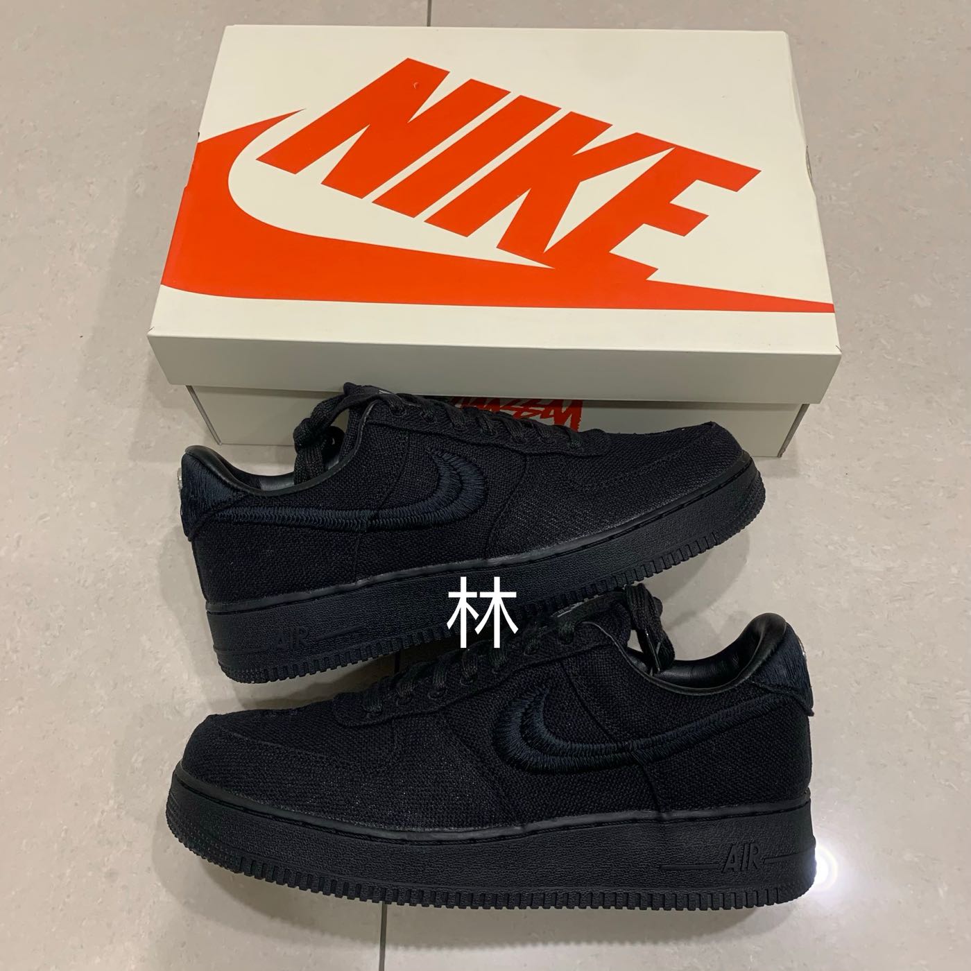 全新現貨Stussy x Nike Air Force 1 Low 全黑黑魂聯名CZ9084-001