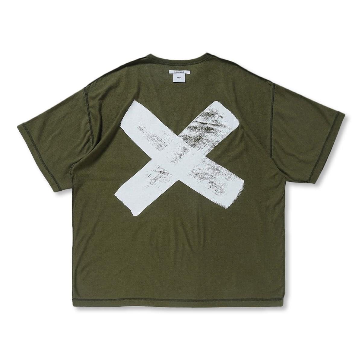 全新WTAPS 22SS CROSS / SS / COTTON 反戰X 背後Logo 短踢| Yahoo奇摩拍賣