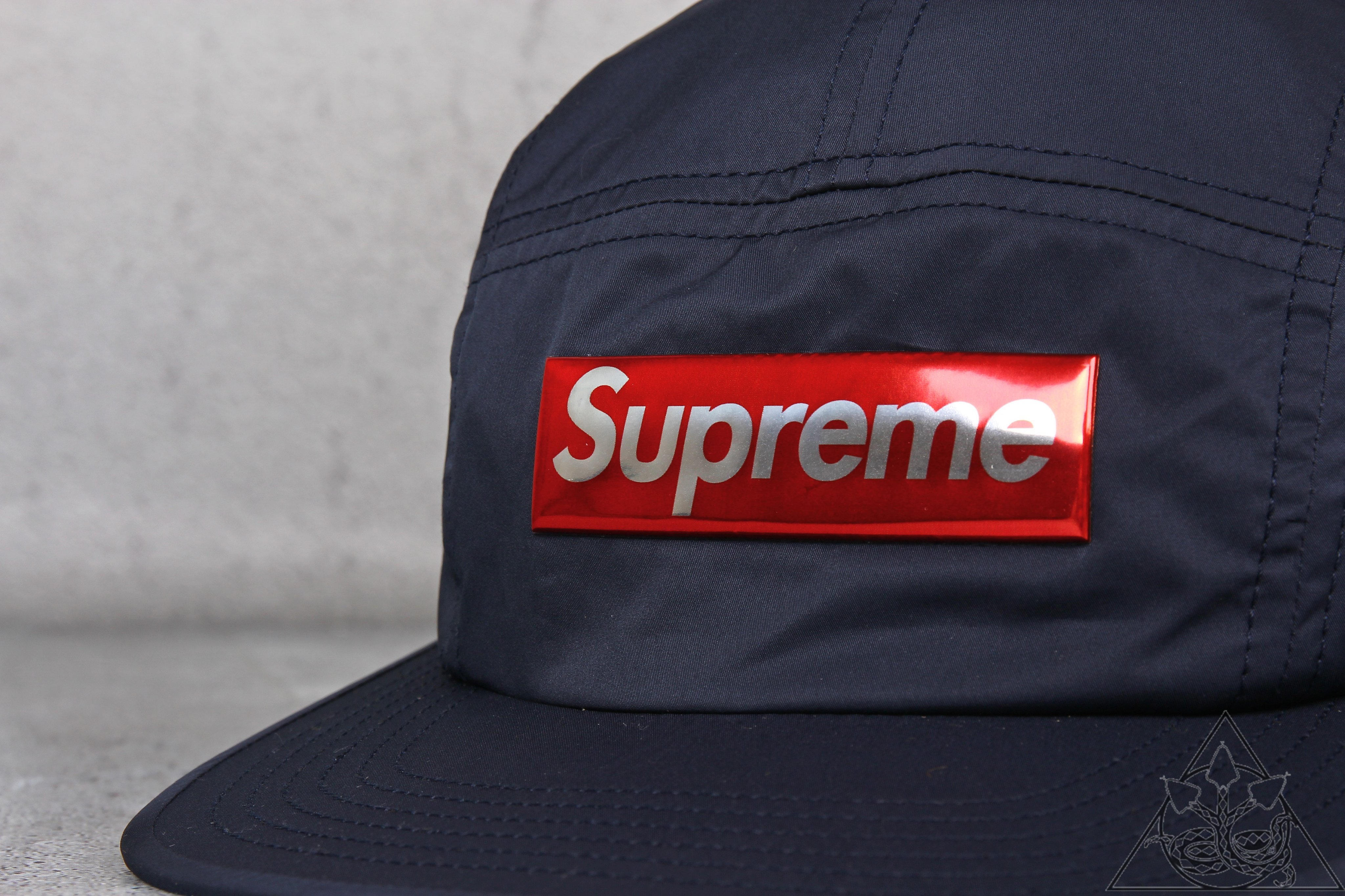 HYDRA】Supreme Liquid Metal Camp Cap 立體Box Logo 五分割【SUP131