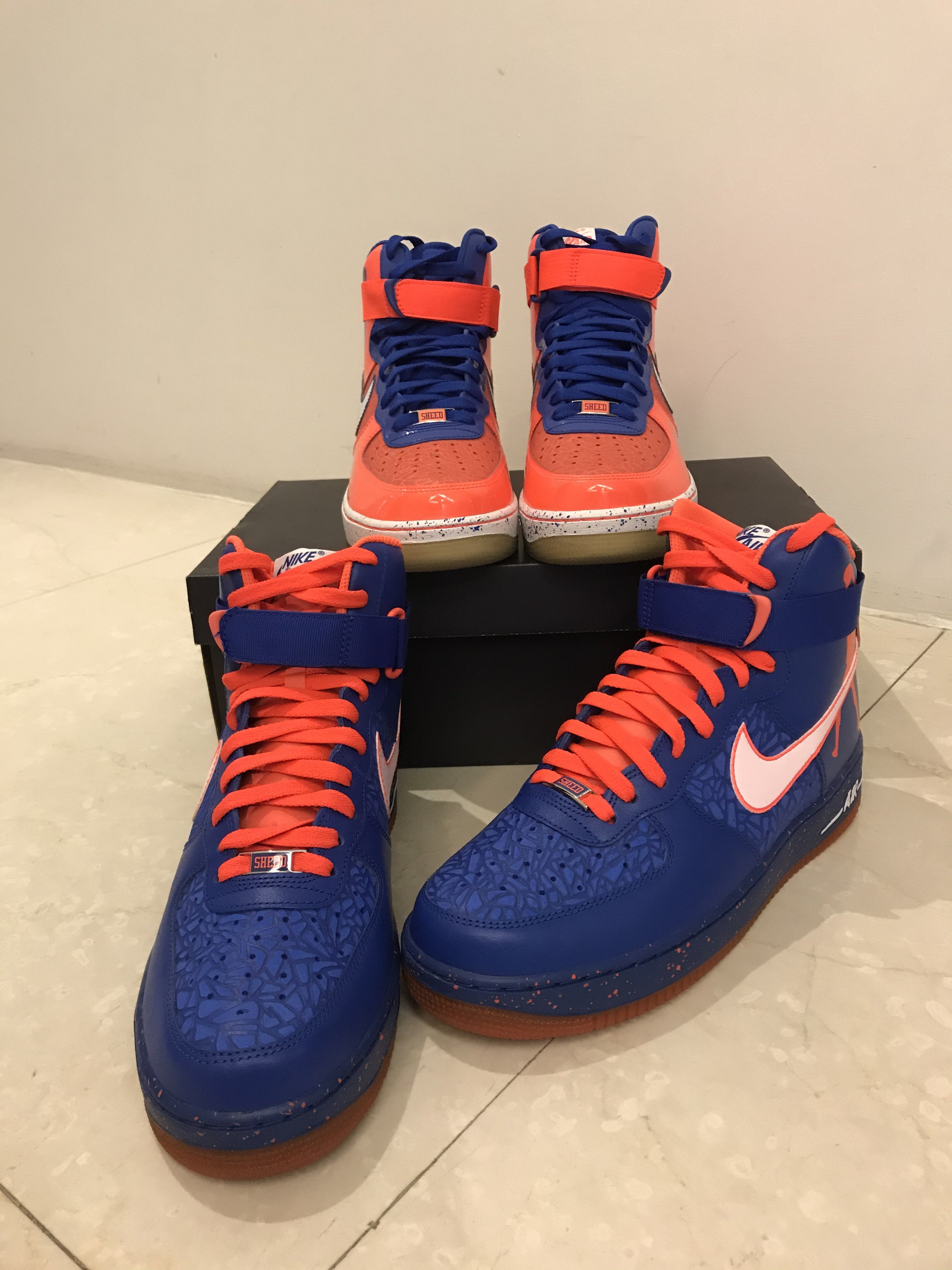 全新台灣公司貨Nike Air Jordan Force 1 Sheed Rasheed Wallace HI 橘