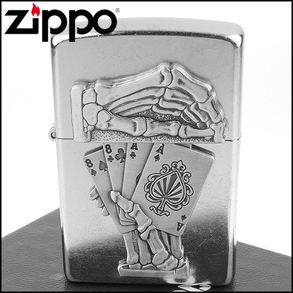 ☆哈洛德小舖☆【ZIPPO】美系~Dead Mans Hand-死者之手撲克圖案貼飾NO.49536