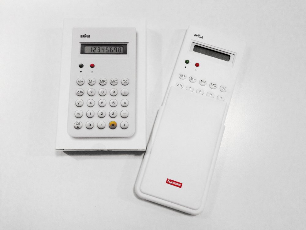 希望商店】Supreme x Braun ET66 Calculator 15FW 計算機| Yahoo奇摩拍賣