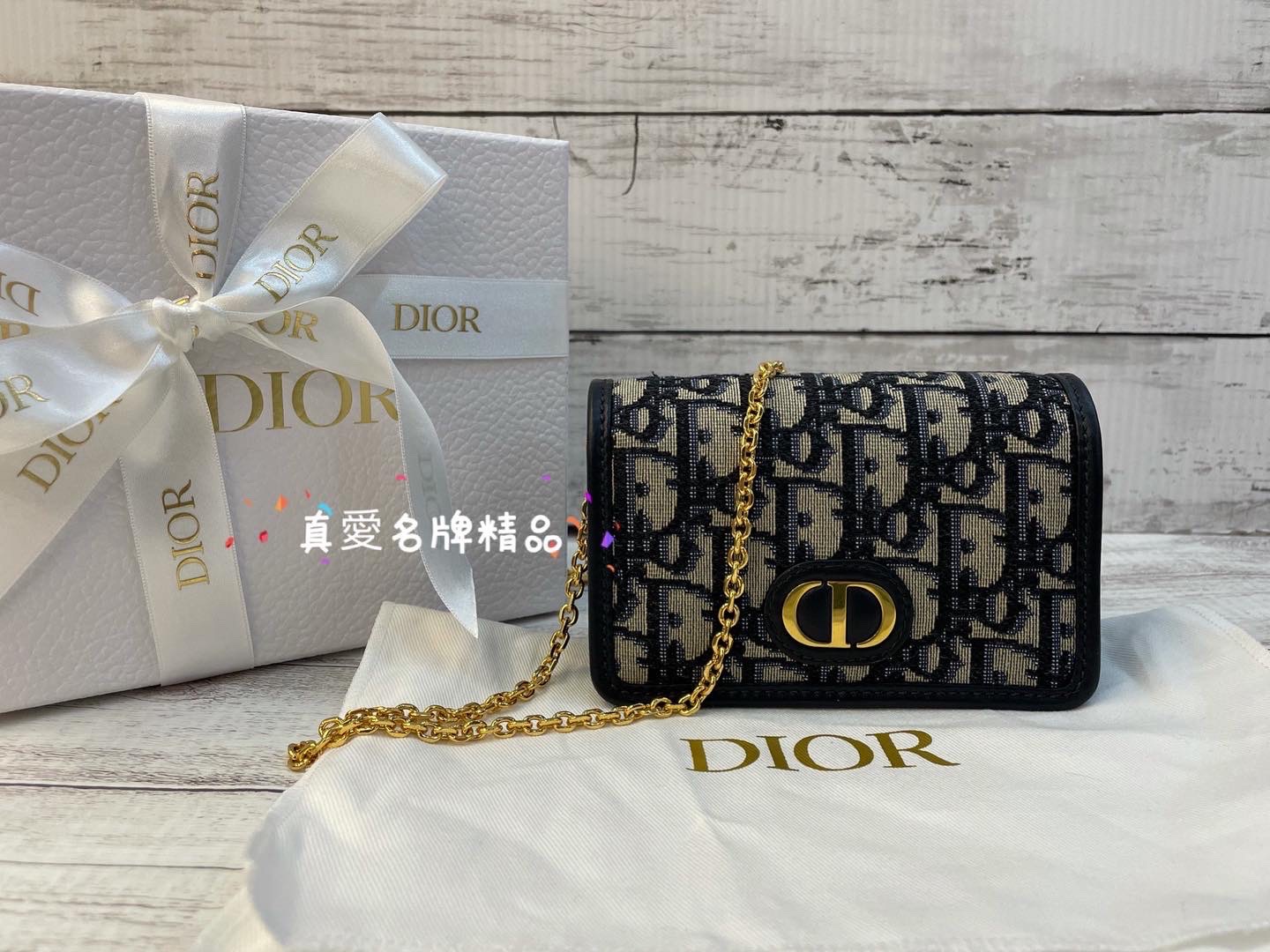 《真愛名牌精品》DIOR S2105UTZQ  30 MONTAIGNE NANO  迷你蒙田小鍊包*全新品*代購