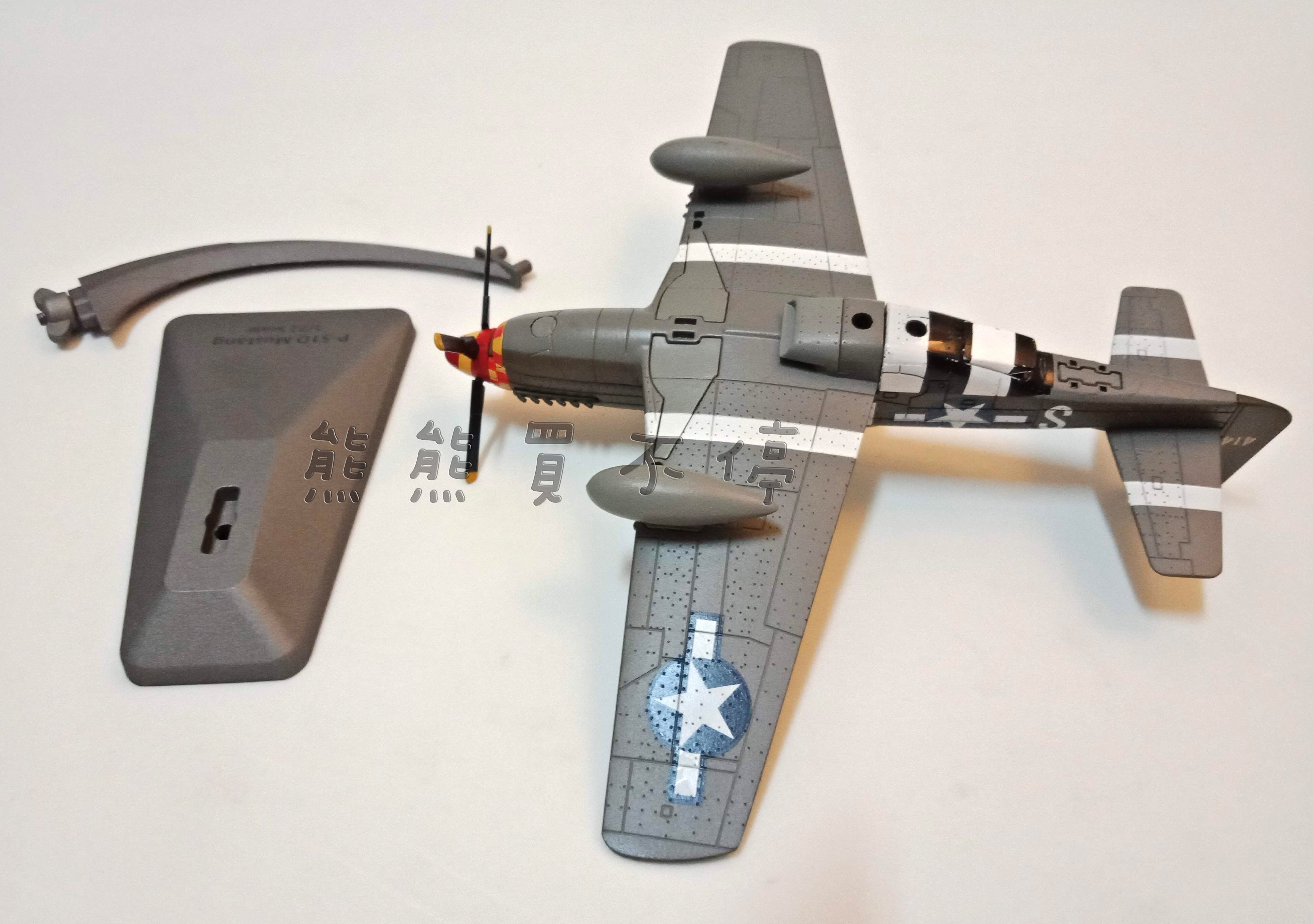 [在台現貨-AF1] 二戰 美國空軍 P-51D old crown 野馬戰鬥機 P51深綠色 1/72 合金 飛機模型