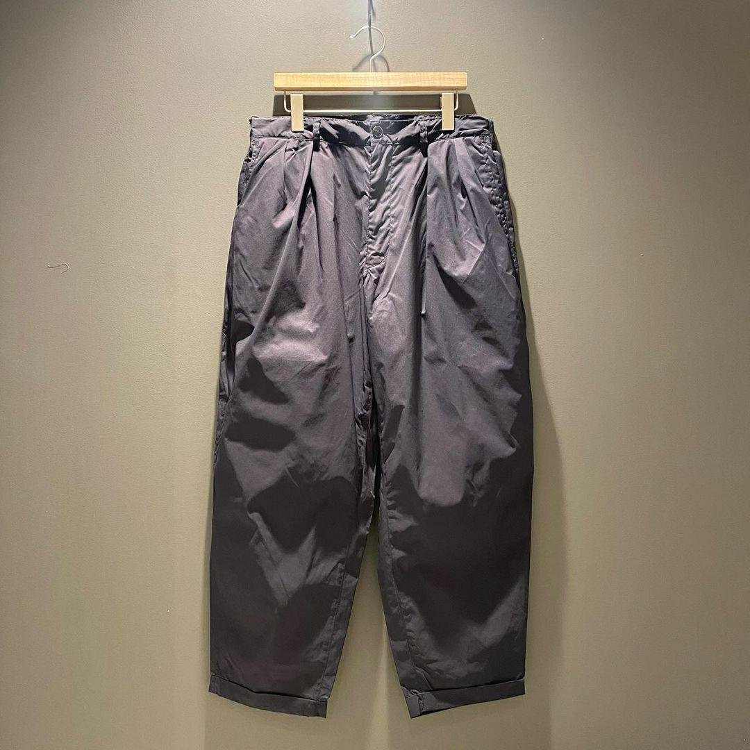 BEAMS SSZ BOOWIE PANTS 雙褶純色尼龍休閒西裝褲坐禪褲長褲21SS ...