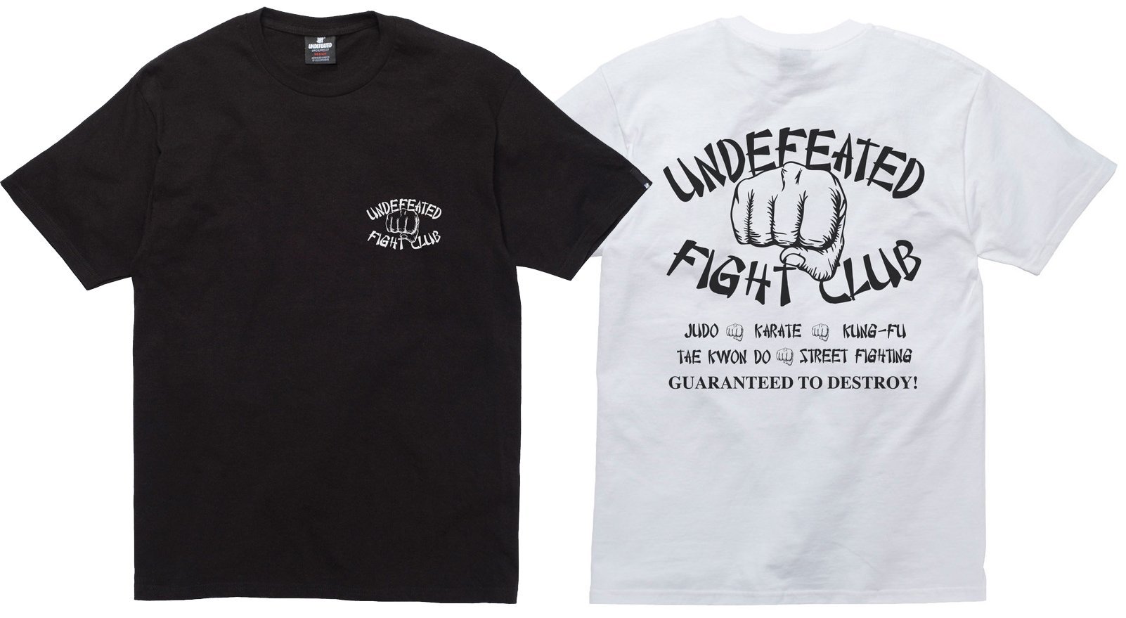 超搶手】全新正品2015 秋冬最新UNDEFEATED FIGHT CLUB TEE 字體戰鬥