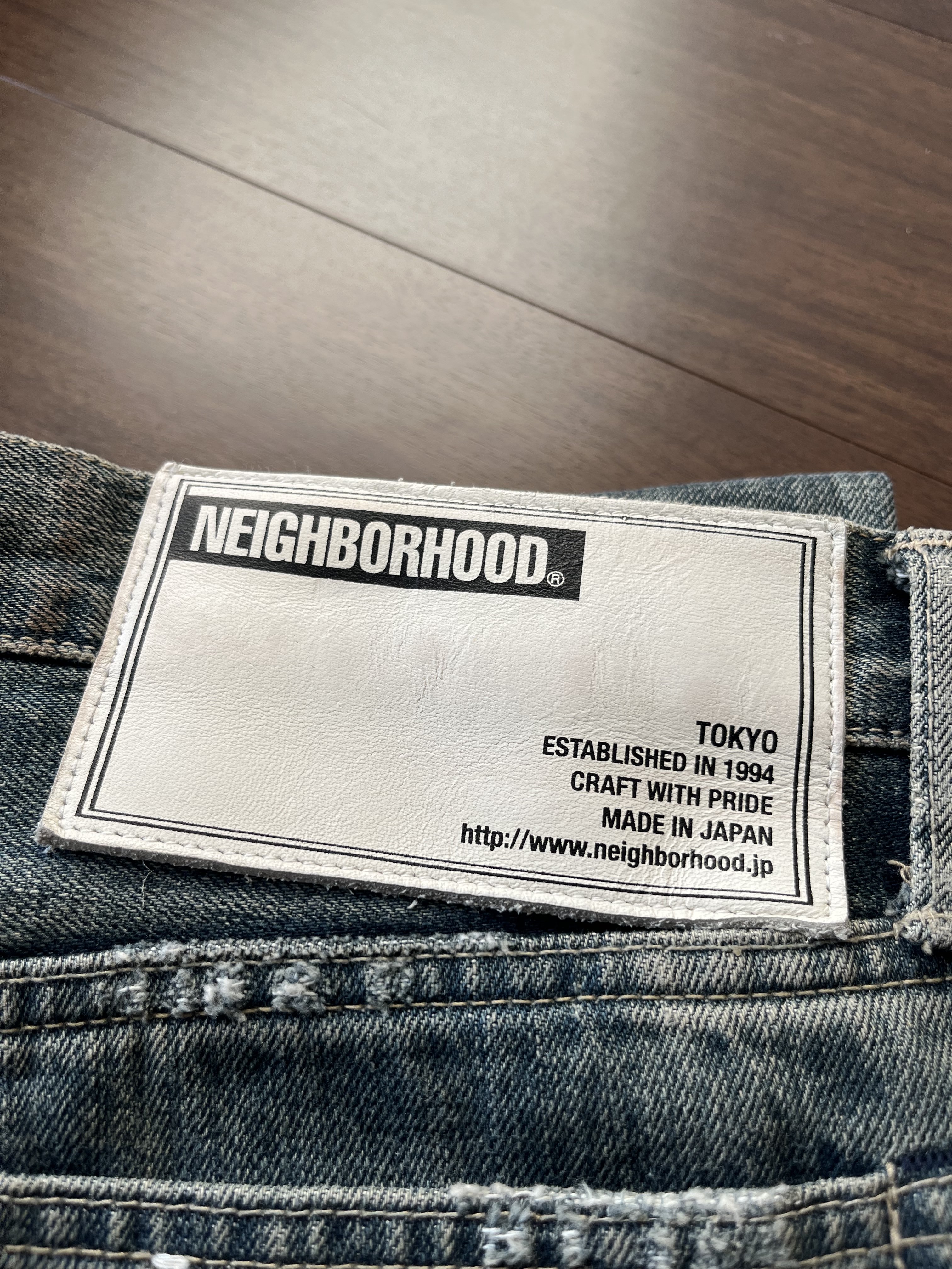 美品》Neighborhood 18AW Woven Savage DP Narrow Ｌ 深窄版刀割膝蓋