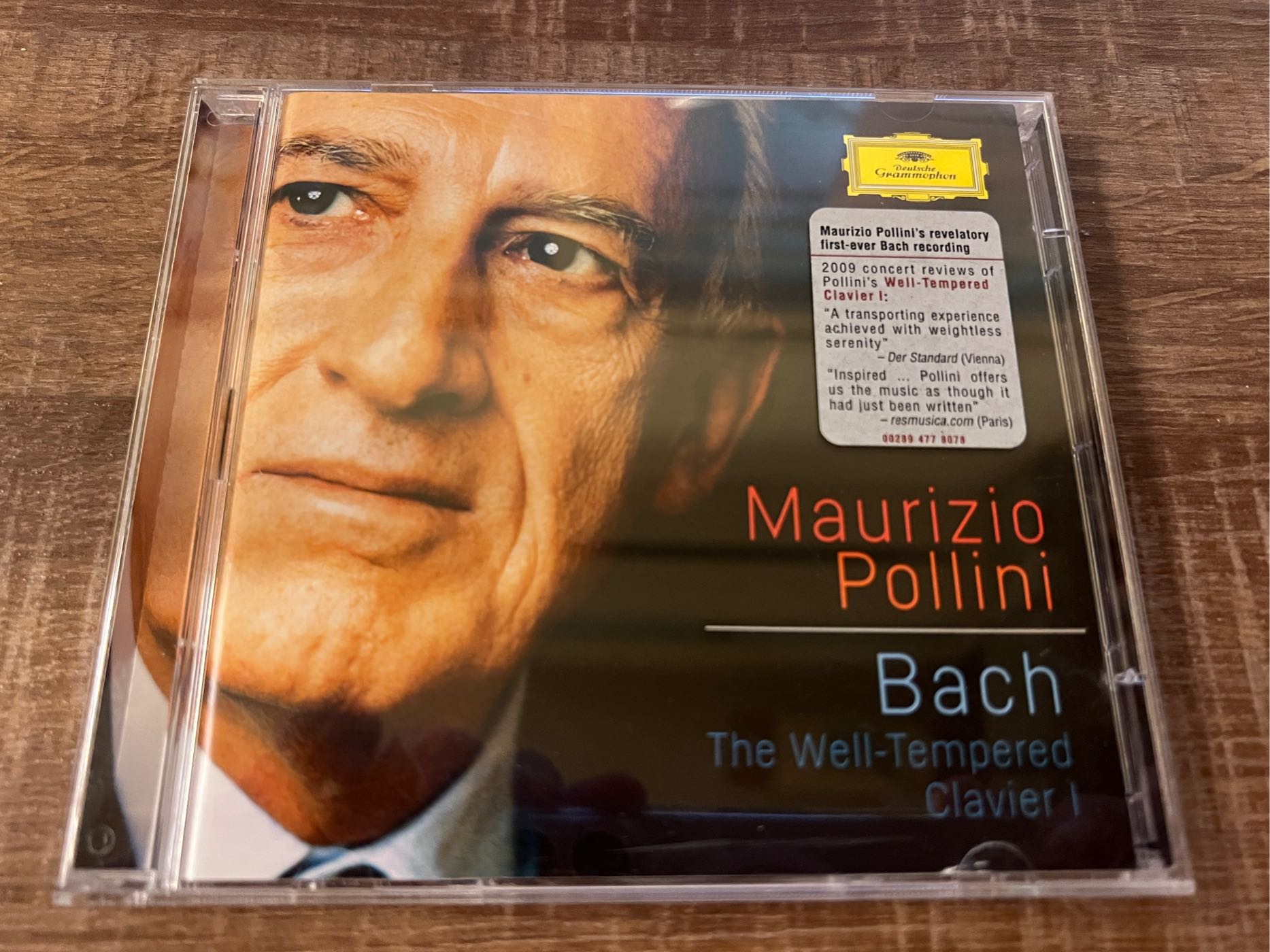 【㊣二手CD】Bach:The Well-Tempered Clavier I~Maurizio Pollini 波利尼 （made in Germany)