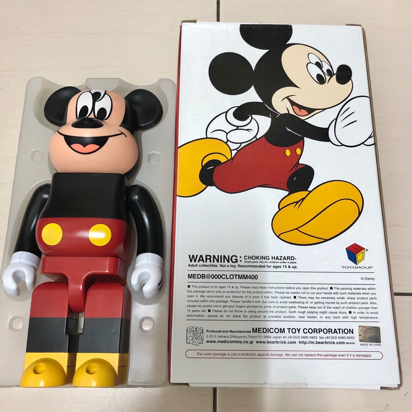 已售出全新Be@rbrick Bearbrick 三眼米奇CLOT Mickey 400% 極難入手非