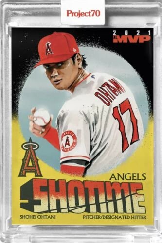 大谷翔平漂亮藝術畫卡2021 Topps Project 70 Art Card MVP 748 | Yahoo