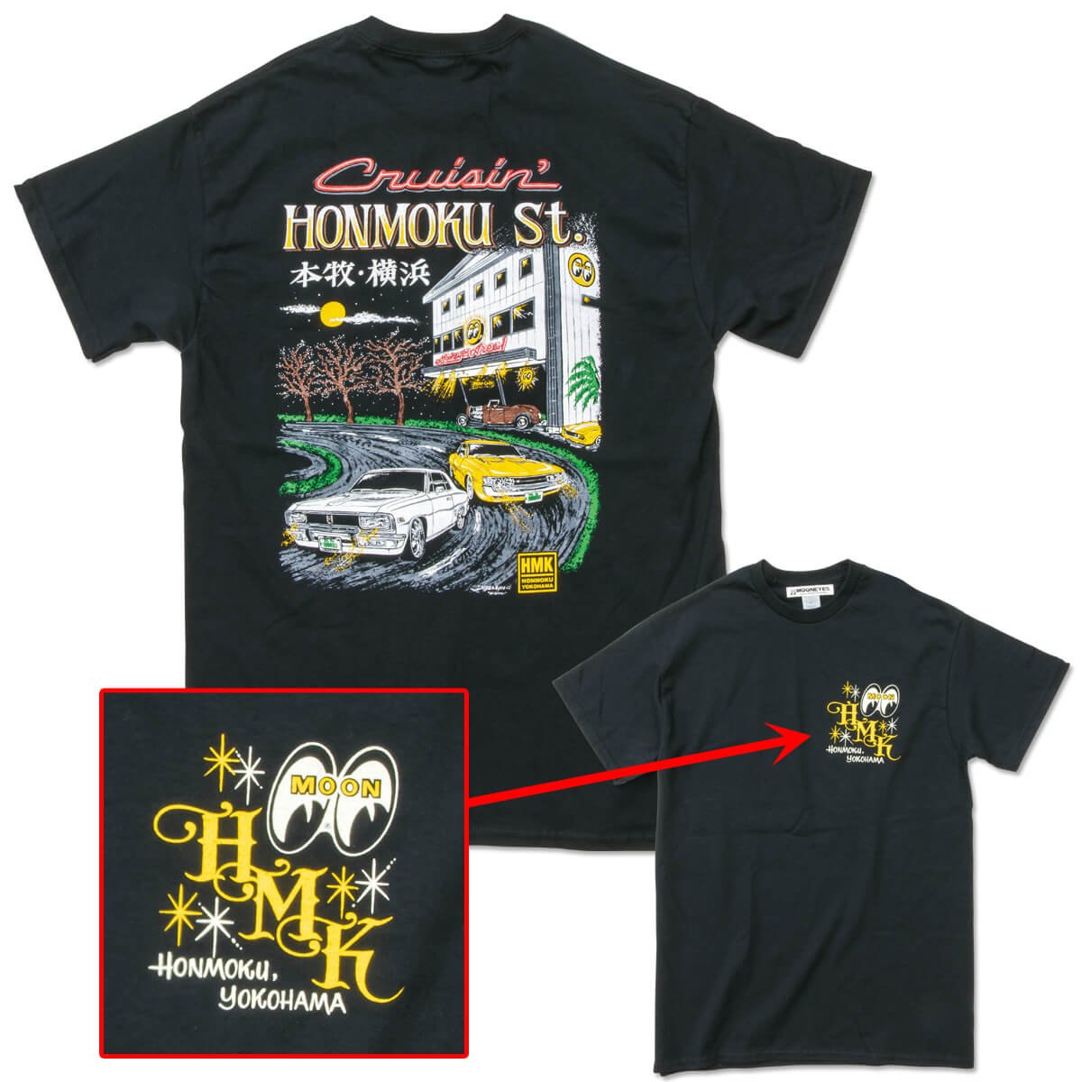 I LOVE 樂多)Honmoku Street T-shirt 短袖上衣[TM846BK] | Yahoo奇摩拍賣