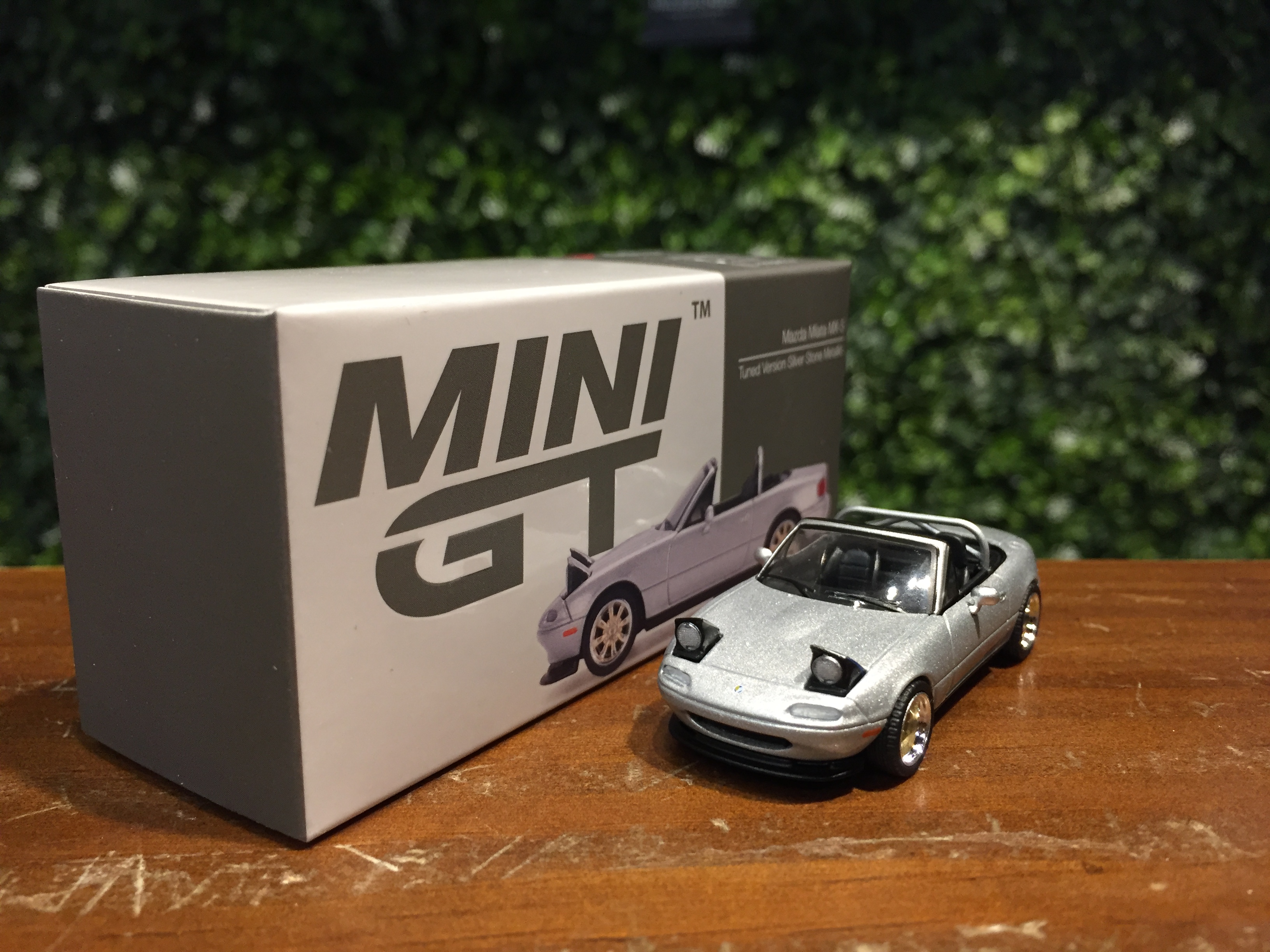 Mini GT Mazda Miata MX-5 NA Tuned Version Silver MGT00407 1/64