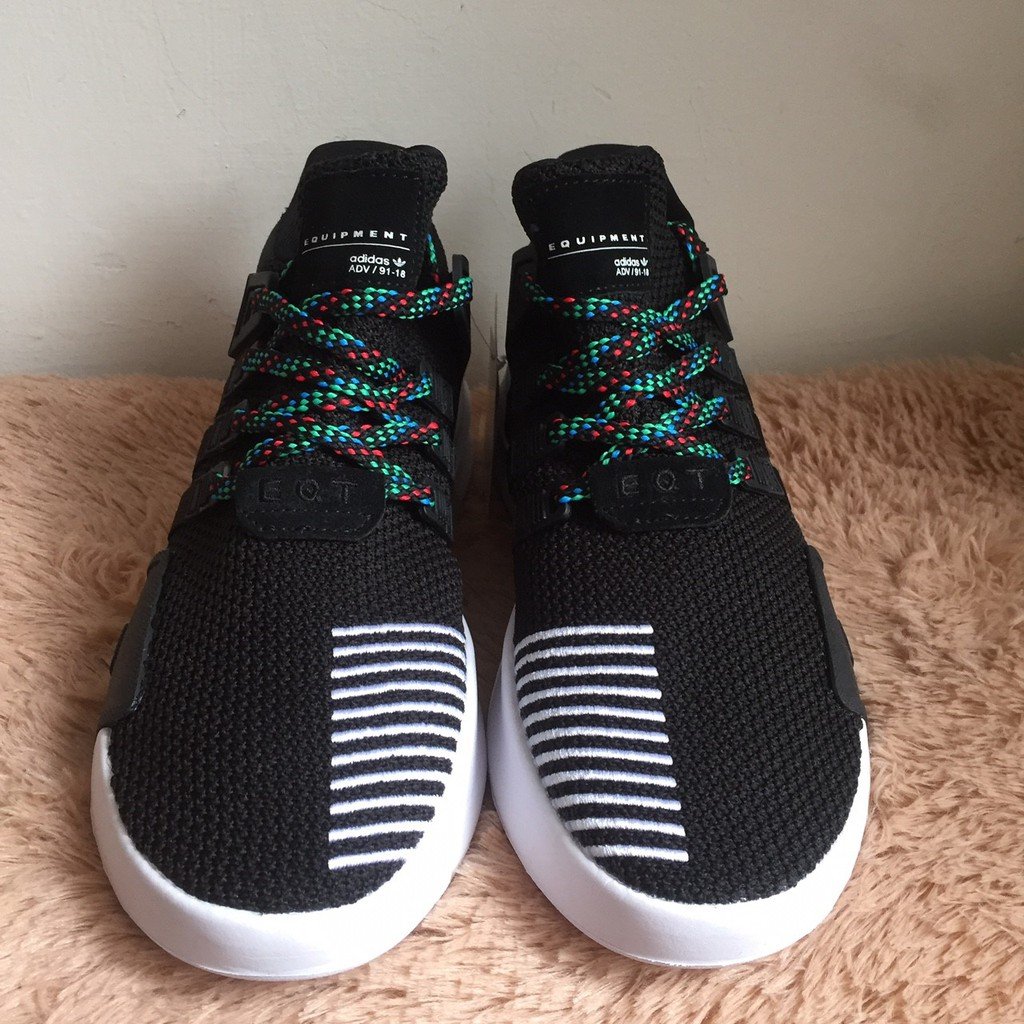 Adidas EQT Bask ADV Black 黑綠慢跑編織彩虹CQ2993 男boost | Yahoo