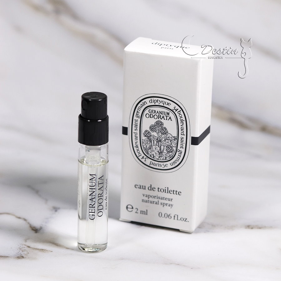 Diptyque 天竺葵之水Geranium Odorata 中性淡香水2ml 可噴式全新試管