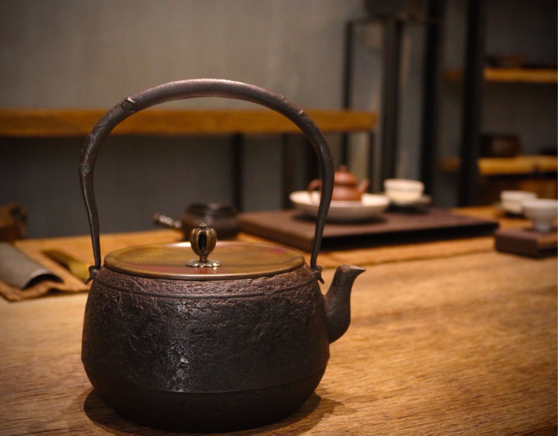 若日本茶道具古美術釜師宮崎寒雉鉄瓶鐵壺（售出） | Yahoo奇摩拍賣