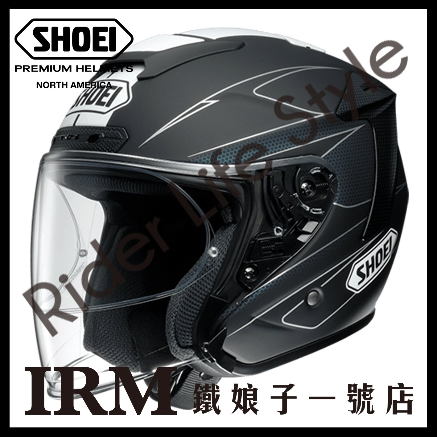 鐵娘子一號店】公司貨日本SHOEI J-Force 4 IV 3/4罩附除霧片眼鏡溝