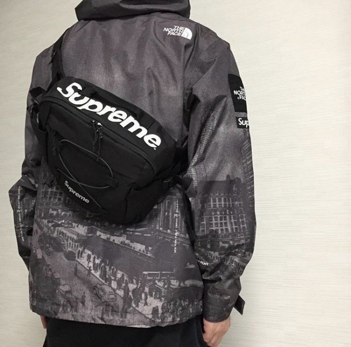 2017SS SUPREME 42TH TONAL WAIST BAG 黑box logo tnf 41th ape