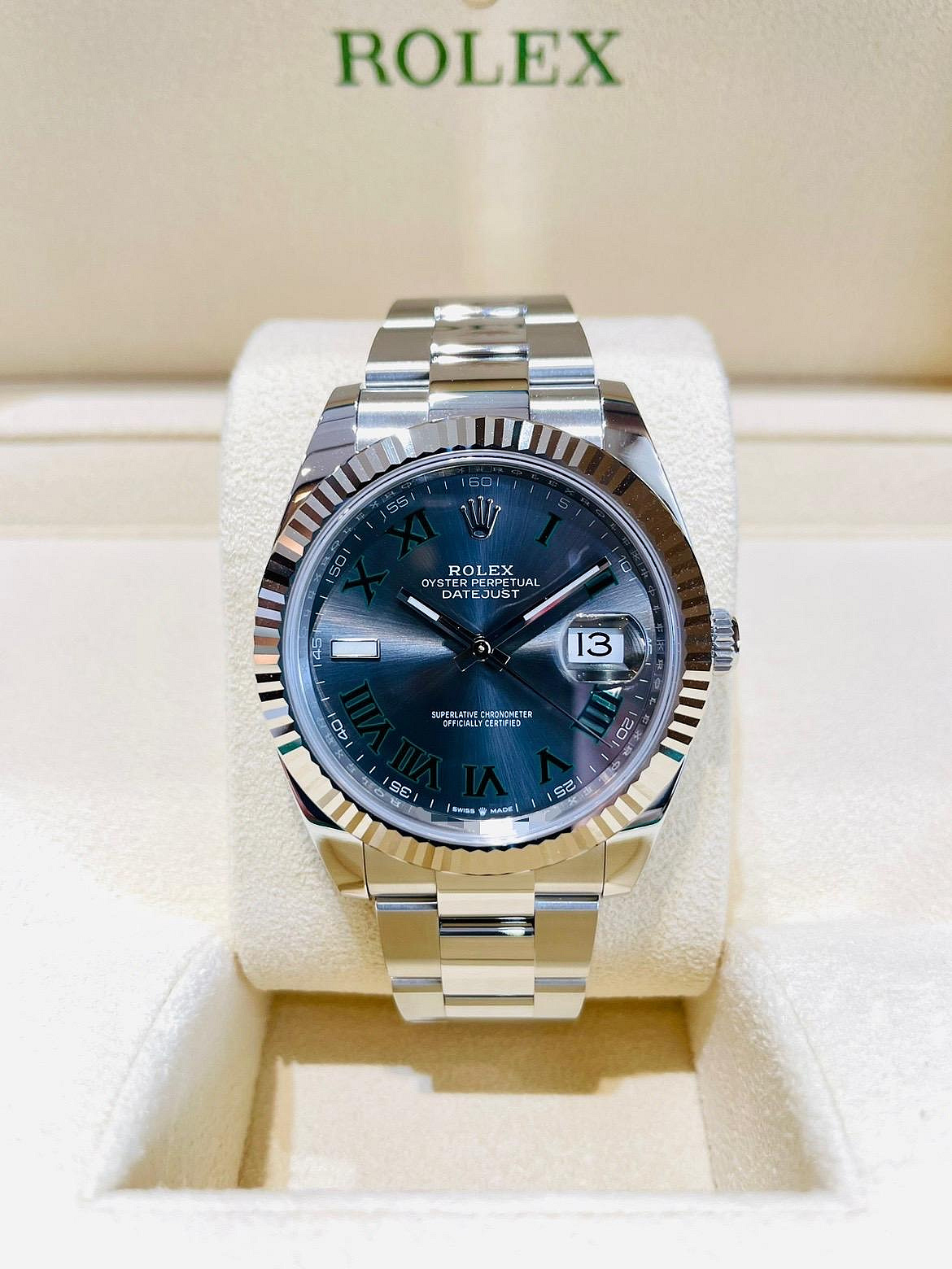 【北林流當品】ROLEX 勞力士 126334 蠔式 三版帶 綠色羅馬面盤 2024/3年新式保卡 全新未使用