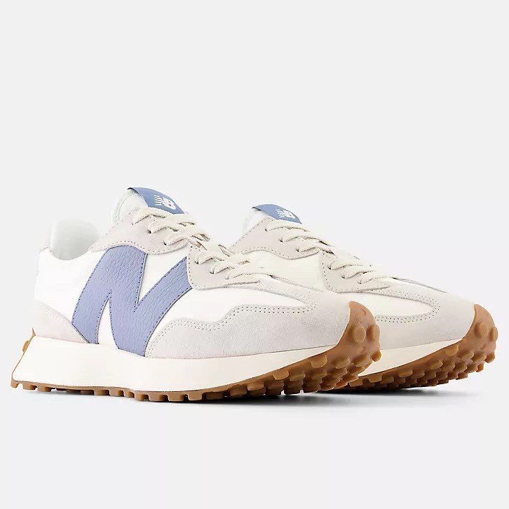 豬豬老闆】NEW BALANCE 327 復古奶油底休閒鞋男女米灰U327LT 米藍LU 米