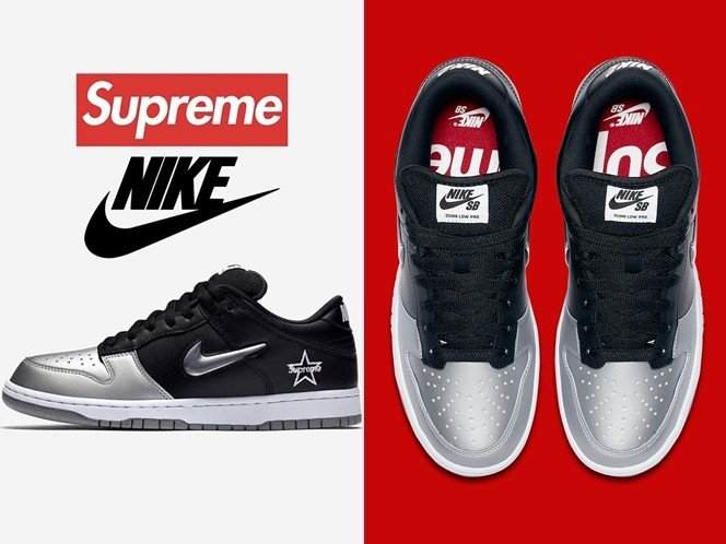 再起風雲－SUPREME X NIKE SB DUNK LOW PRO 聯名系列 黑銀配色 CK3480-001