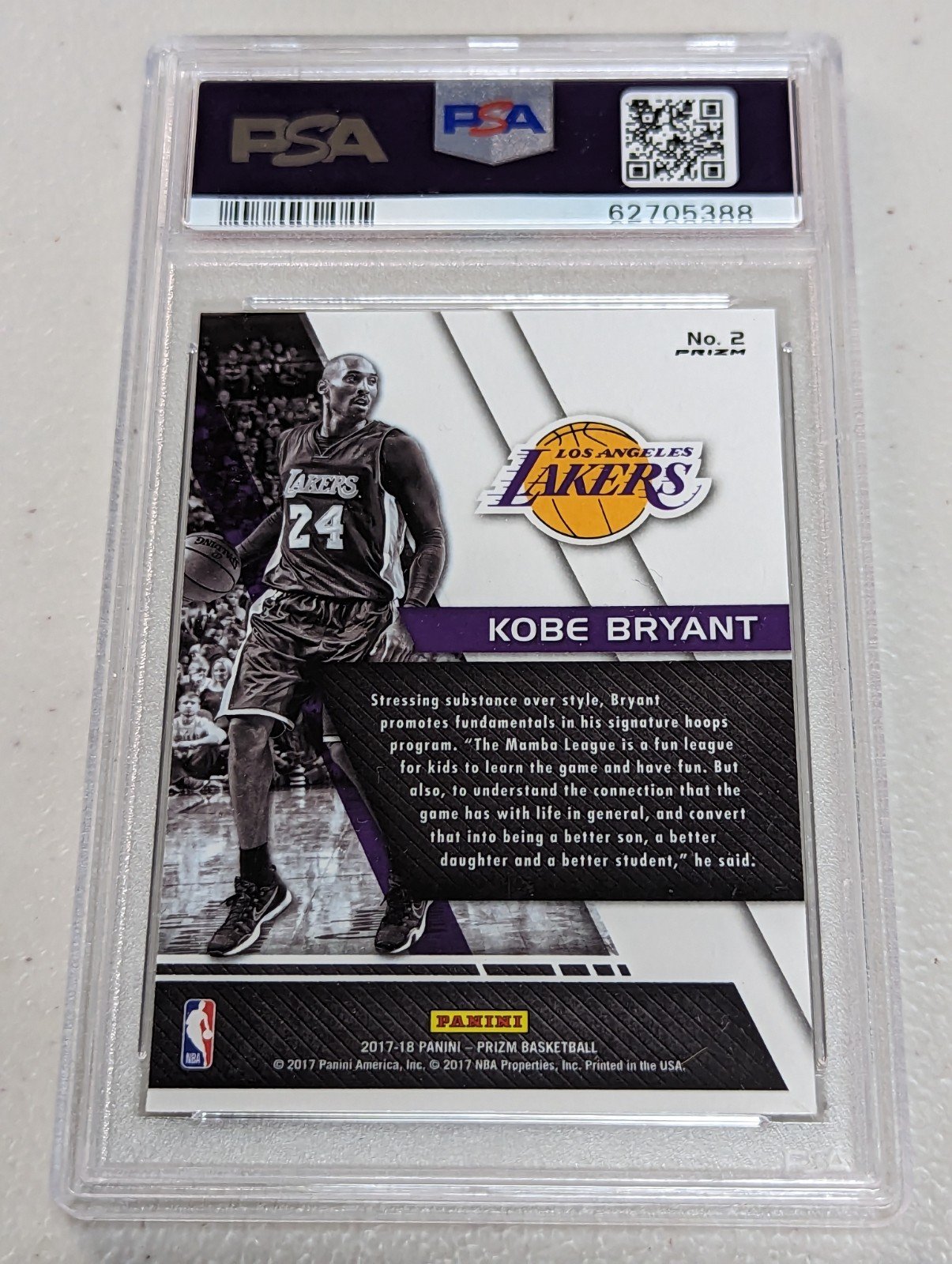 2017 Prizm Fundamentals Fast Break #2 Kobe Bryant PSA10 | Yahoo