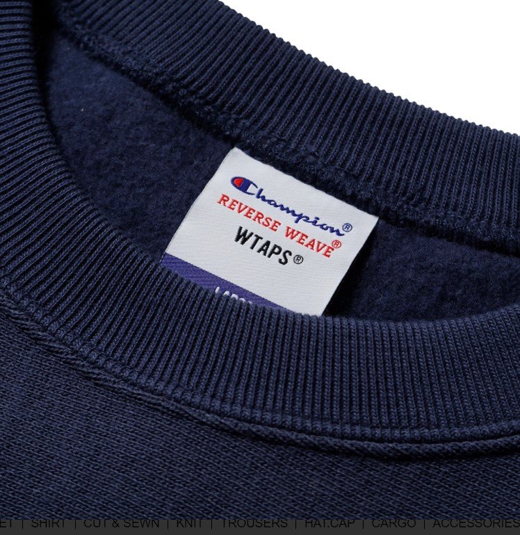 日貨代購CITY】WTAPS ACADEMY CREW NECK CHAMPION WEAVE 大學T 聯名