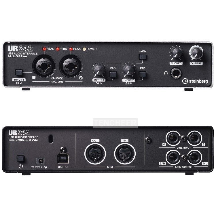 価格は安く x 2.0 steinberg interface UR242 192kHz 楽器・機材