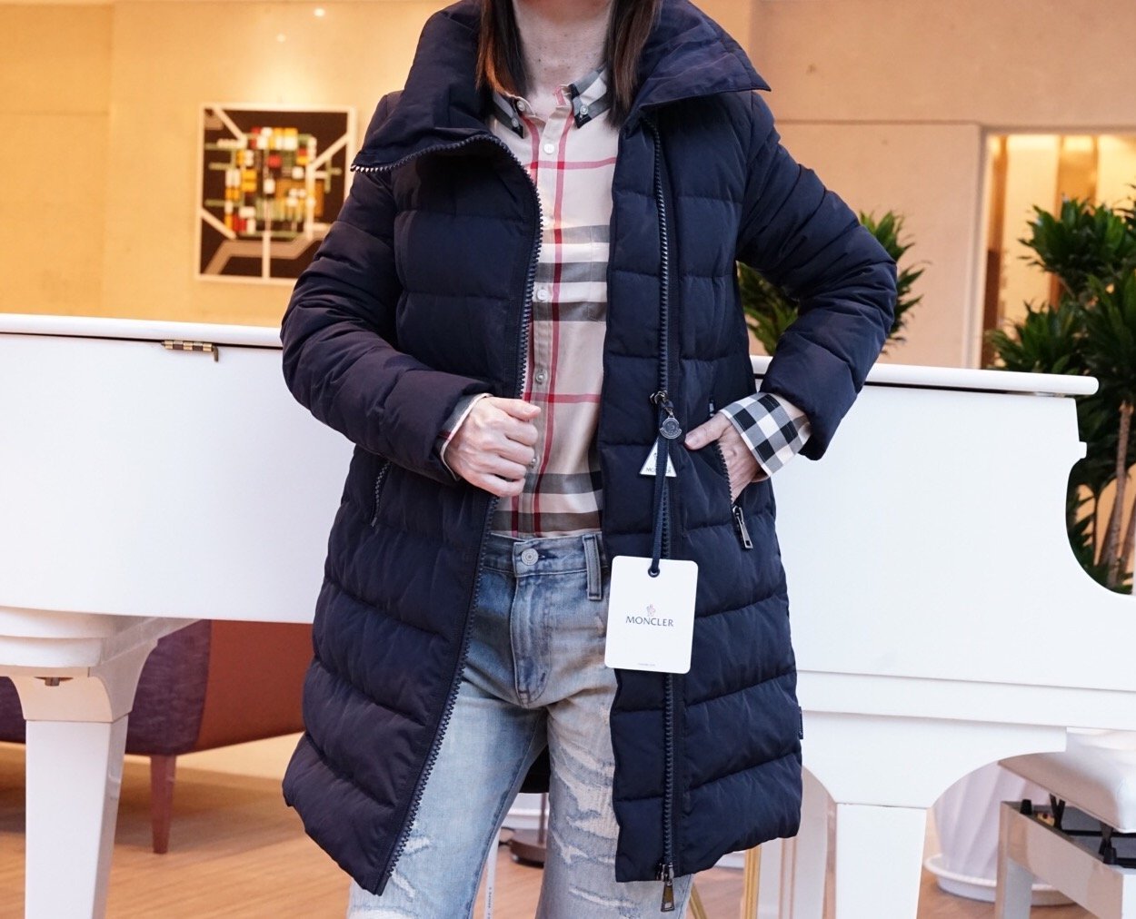 Moncler GERBOISE Down Jacket 羽絨中長版外套深藍現貨| Yahoo奇摩拍賣