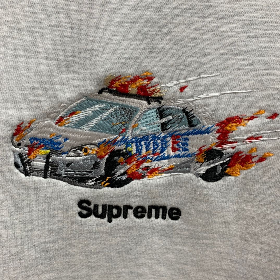 Supreme Cop Car Hooded Sweatshirt Ash Grey | Yahoo奇摩拍賣