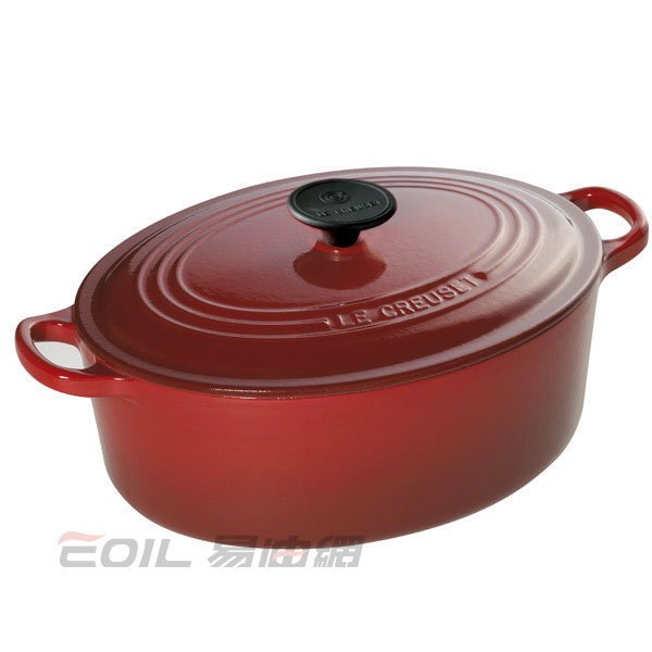 易油網】【缺貨】Le Creuset 橢圓鑄鐵鍋27cm 4.1L藍/黑/橘/粉/綠/紅色