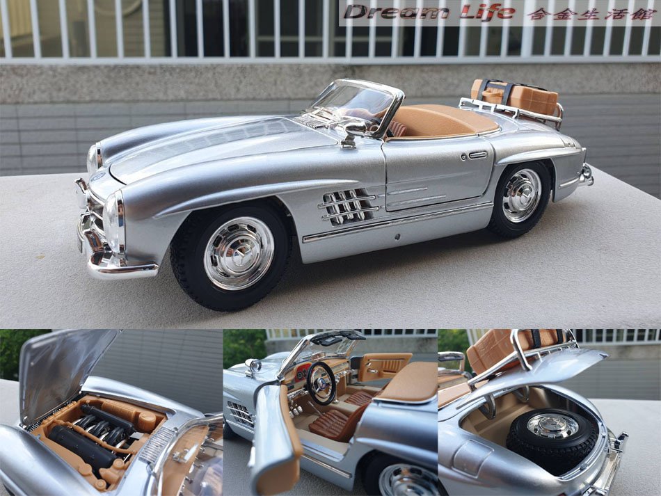 大阪買蔵 CMC 1/24 メルセデスベンツ 1957 300 SLS ミニカー safetec