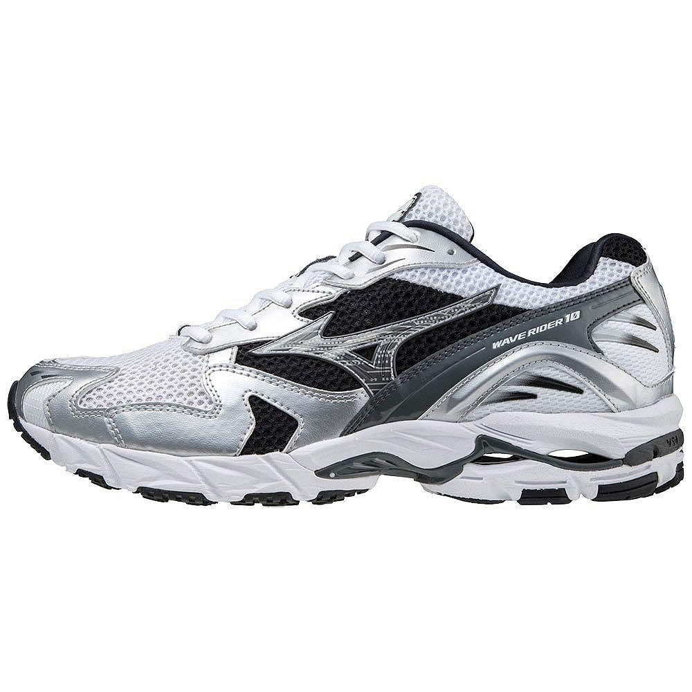 日本限定 MIZUNO WAVE RIDER 10 黑白銀 藍白銀 酒紅銀 螢光銀D1GA2104.05/06/10/11。太陽選物社