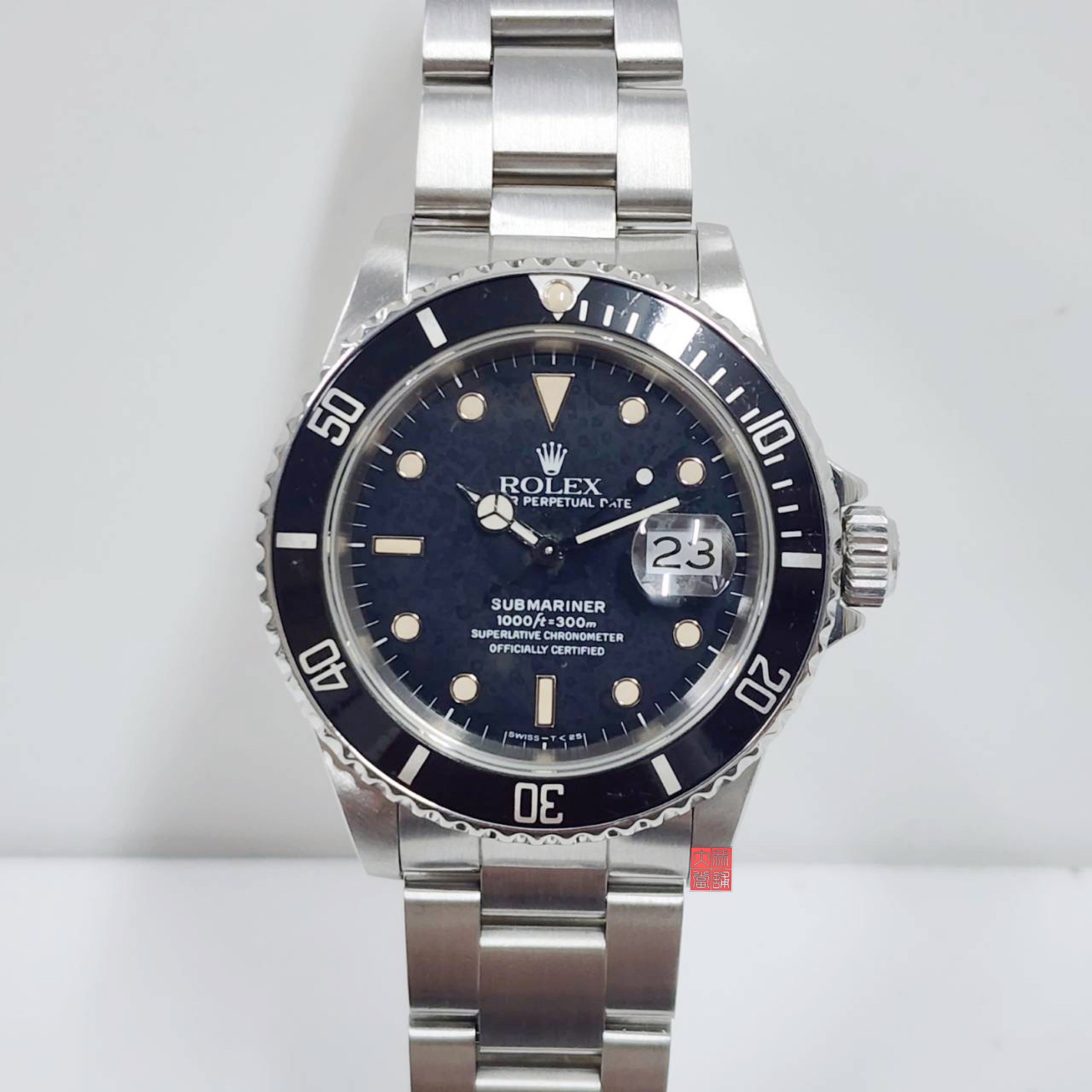 ROLEX 勞力士 16610 現貨 T25 黑水鬼 停產 收藏 面盤自然龜裂 原廠證書盒裝 大眾當舖 編號A497