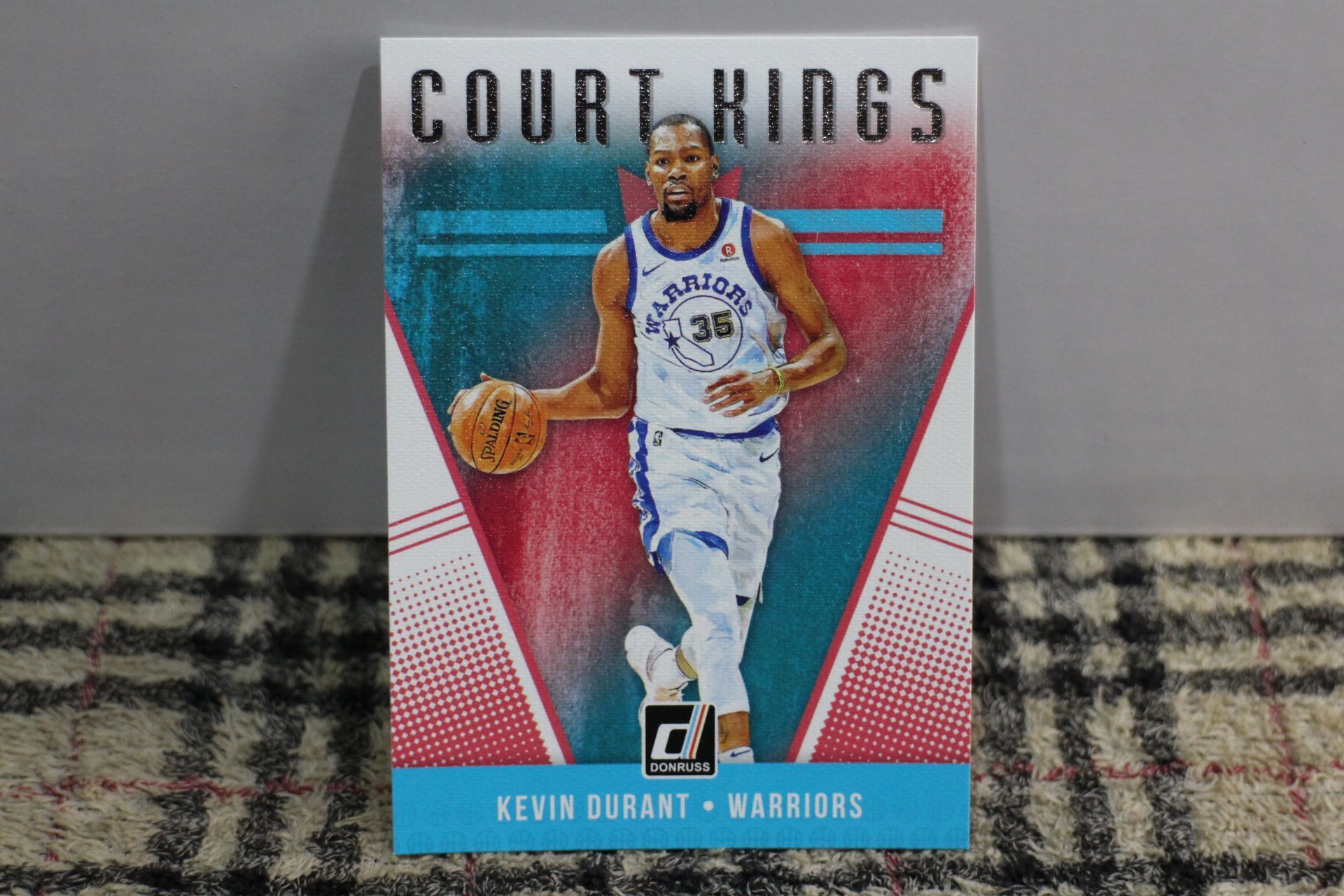 Kevin Durant 18-19 Donruss Court Kings 超漂亮油畫特卡勇士隊no簽名