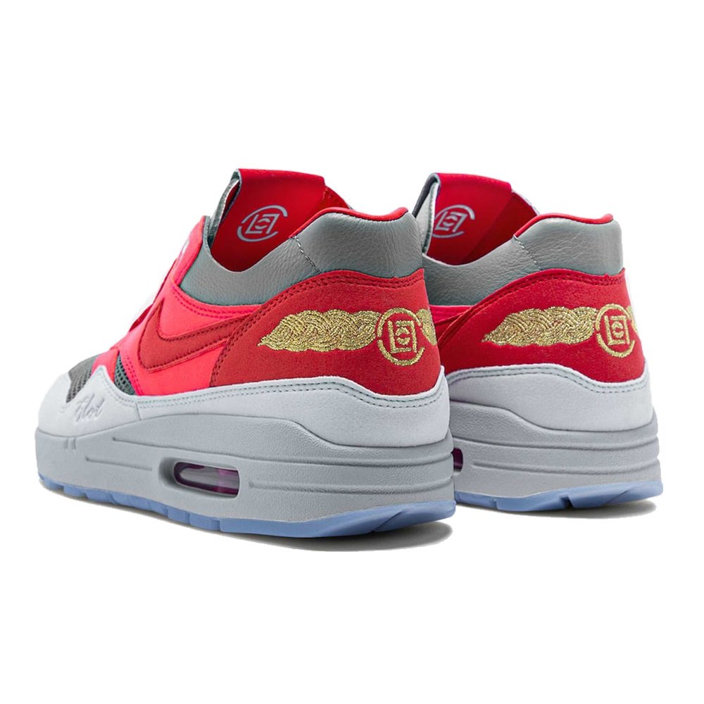 A-KAY0】NIKE X CLOT AIR MAX 1 KISS OF DEATH 灰粉【DD1870-600