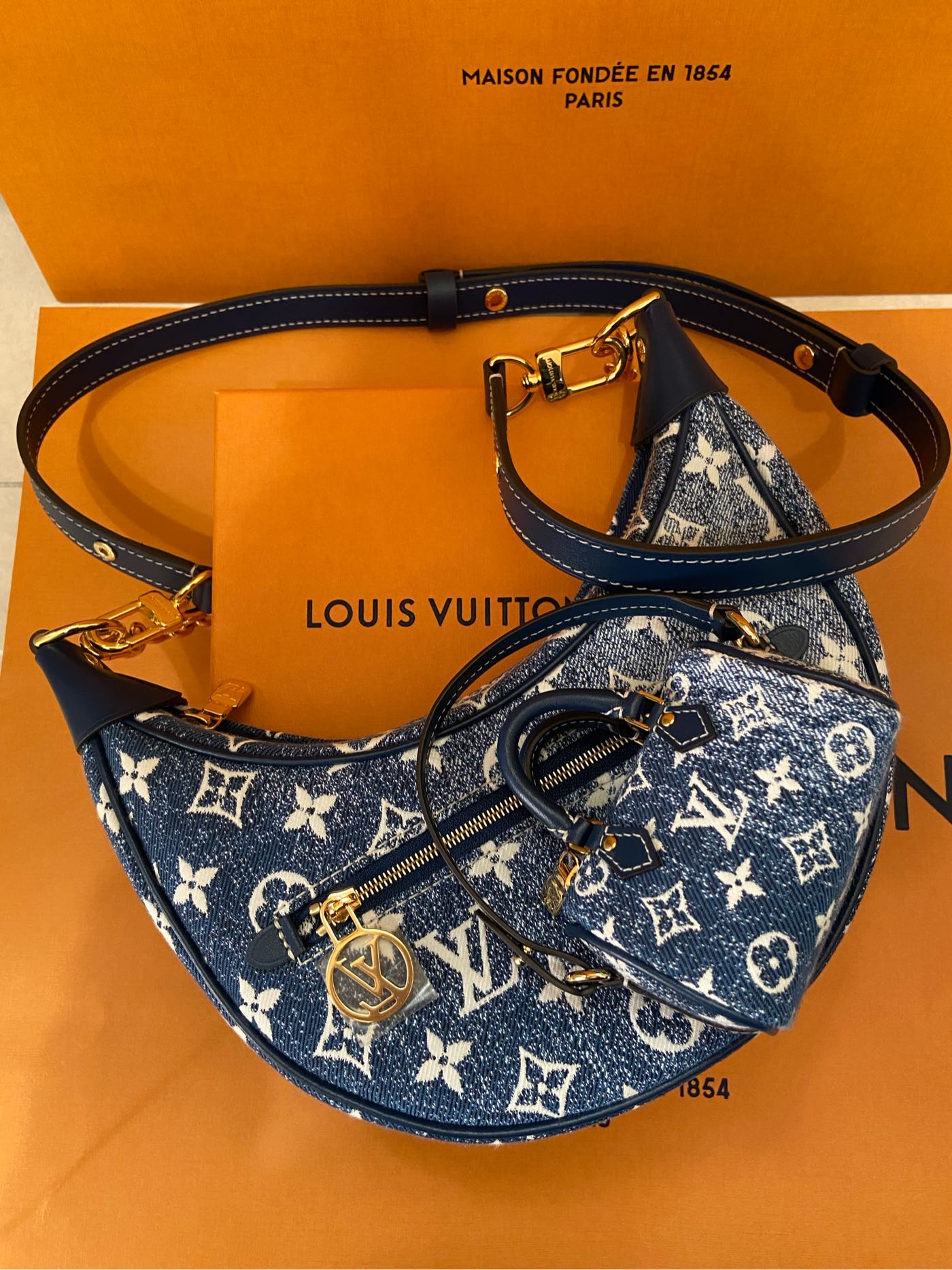 Shop Louis Vuitton MONOGRAM 2022 SS Micro speedy denim bag charm (M00546)  by Kanade_Japan