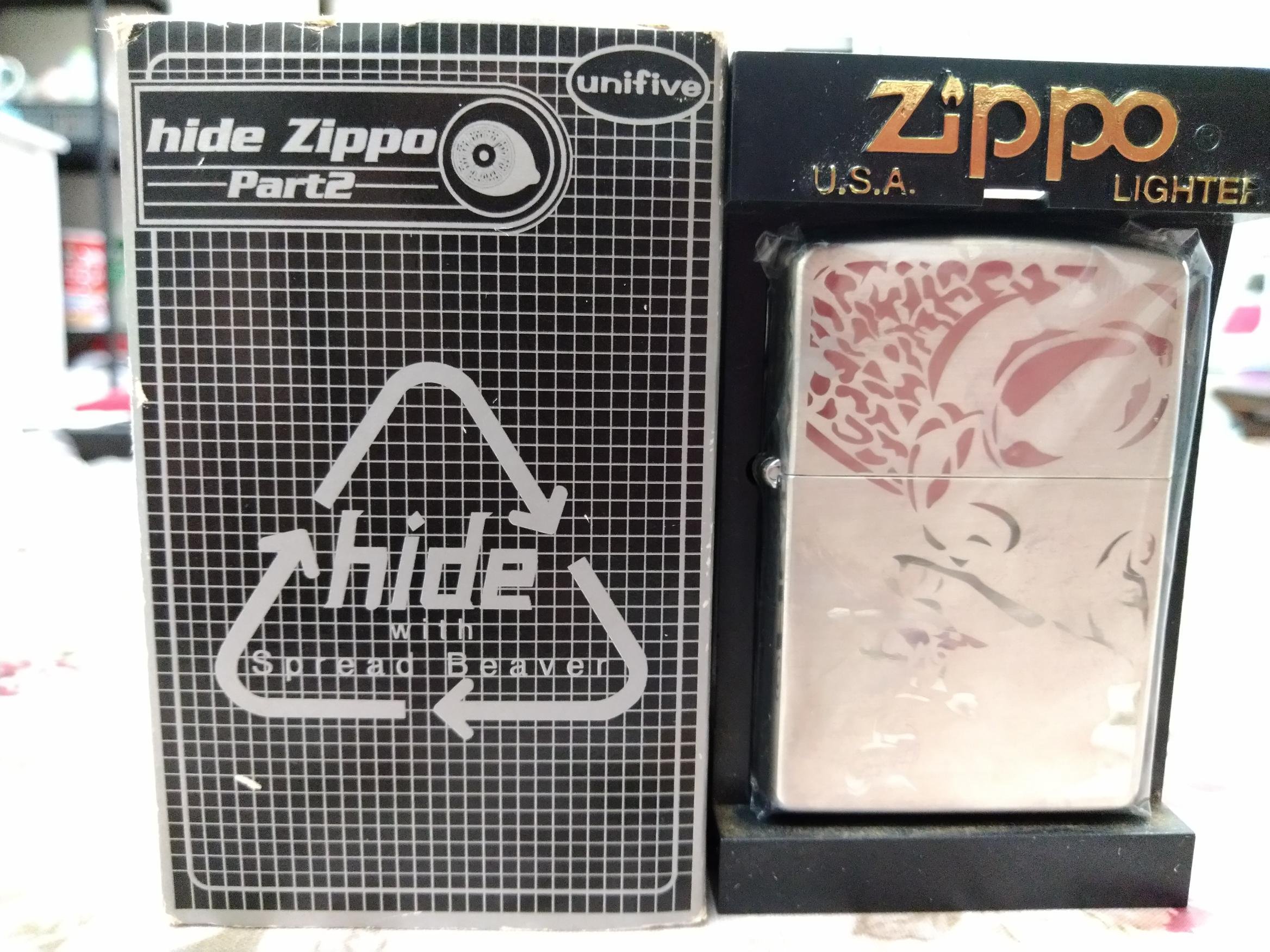 初版2002~2003年x japan hide zippo稀有絕版品難入手皆未使用品加08複