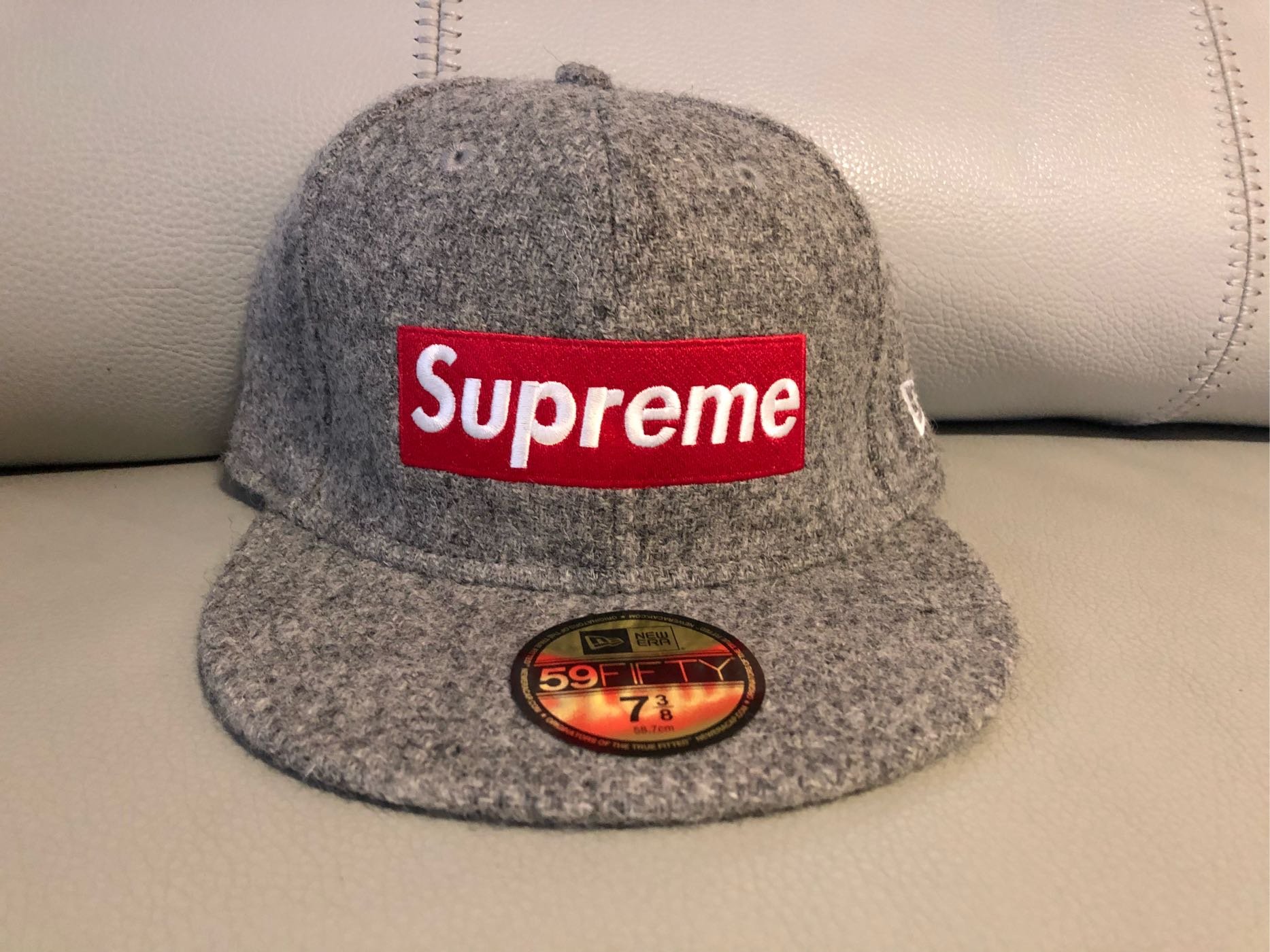 Supreme New Era Harris Tweed 羊毛棒球帽7 3/8 全新| Yahoo奇摩拍賣