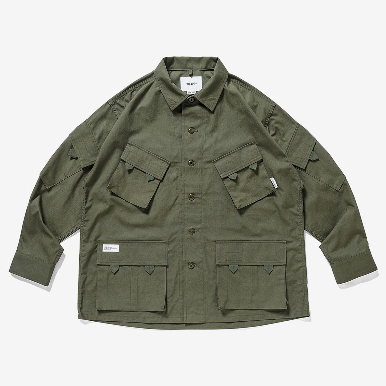 日貨代購CITY】2021AW WTAPS MODULAR LS COTTON RIPSTOP 十袋口袋襯衫