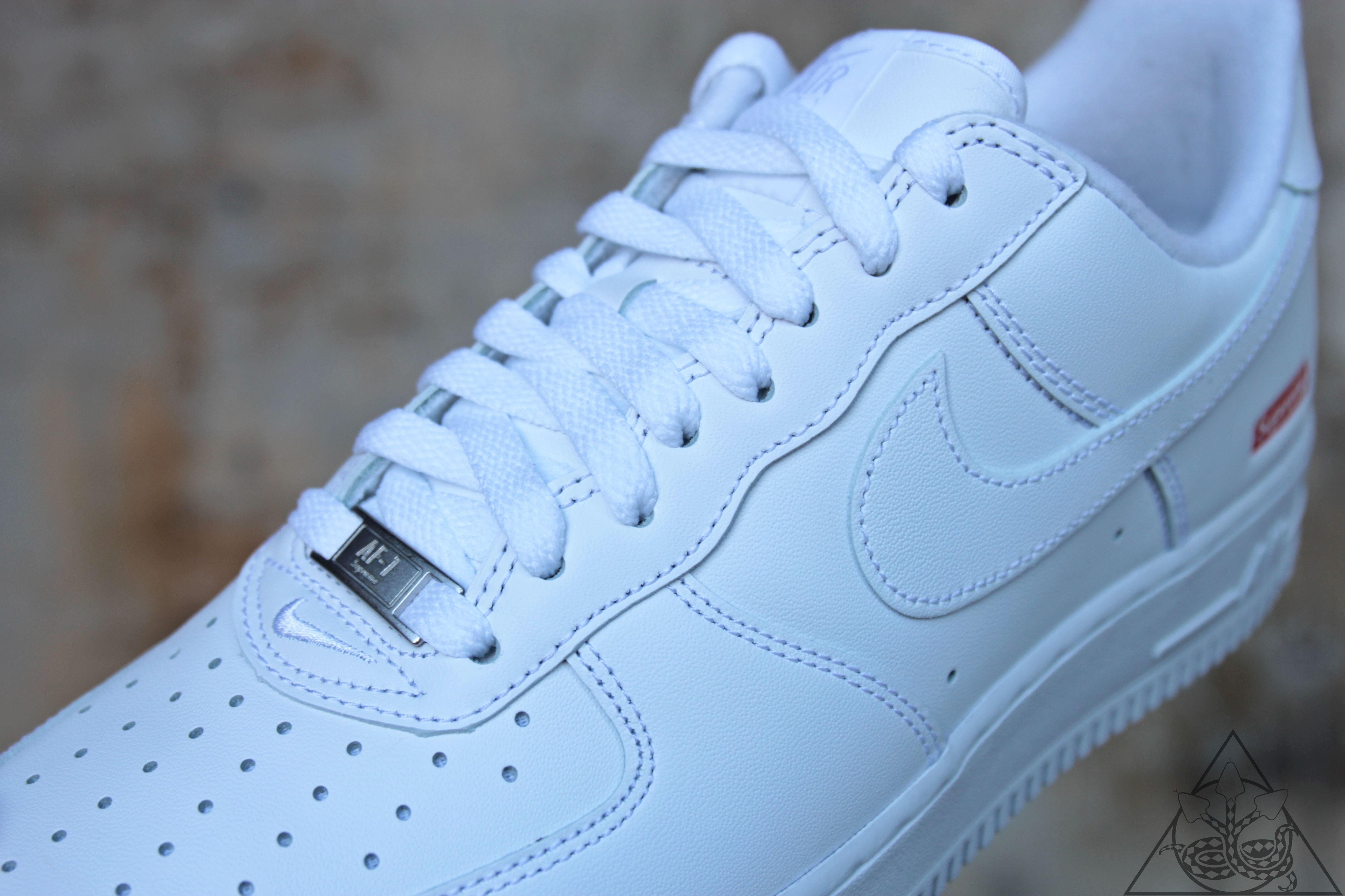 HYDRA】Supreme Nike Air Force 1 Low White 休閒鞋全白【CU9225-100