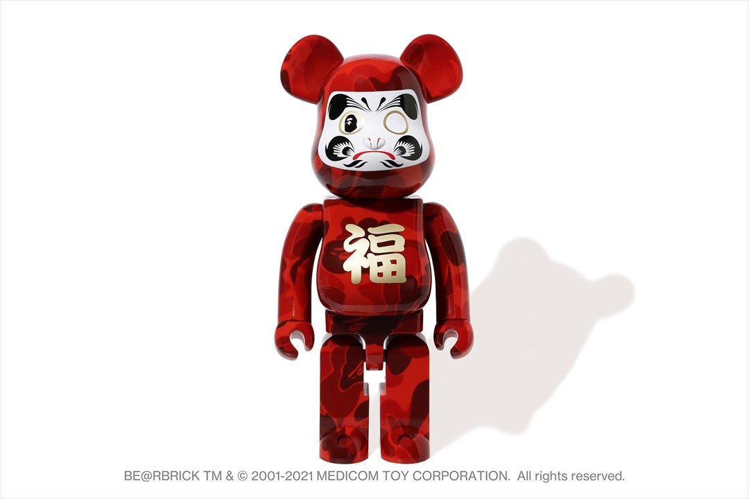 【日貨代購CITY】 APE BAPE BE@RBRICK DARUMA 1000% 迷彩 猿人 達摩 庫柏力克 現貨