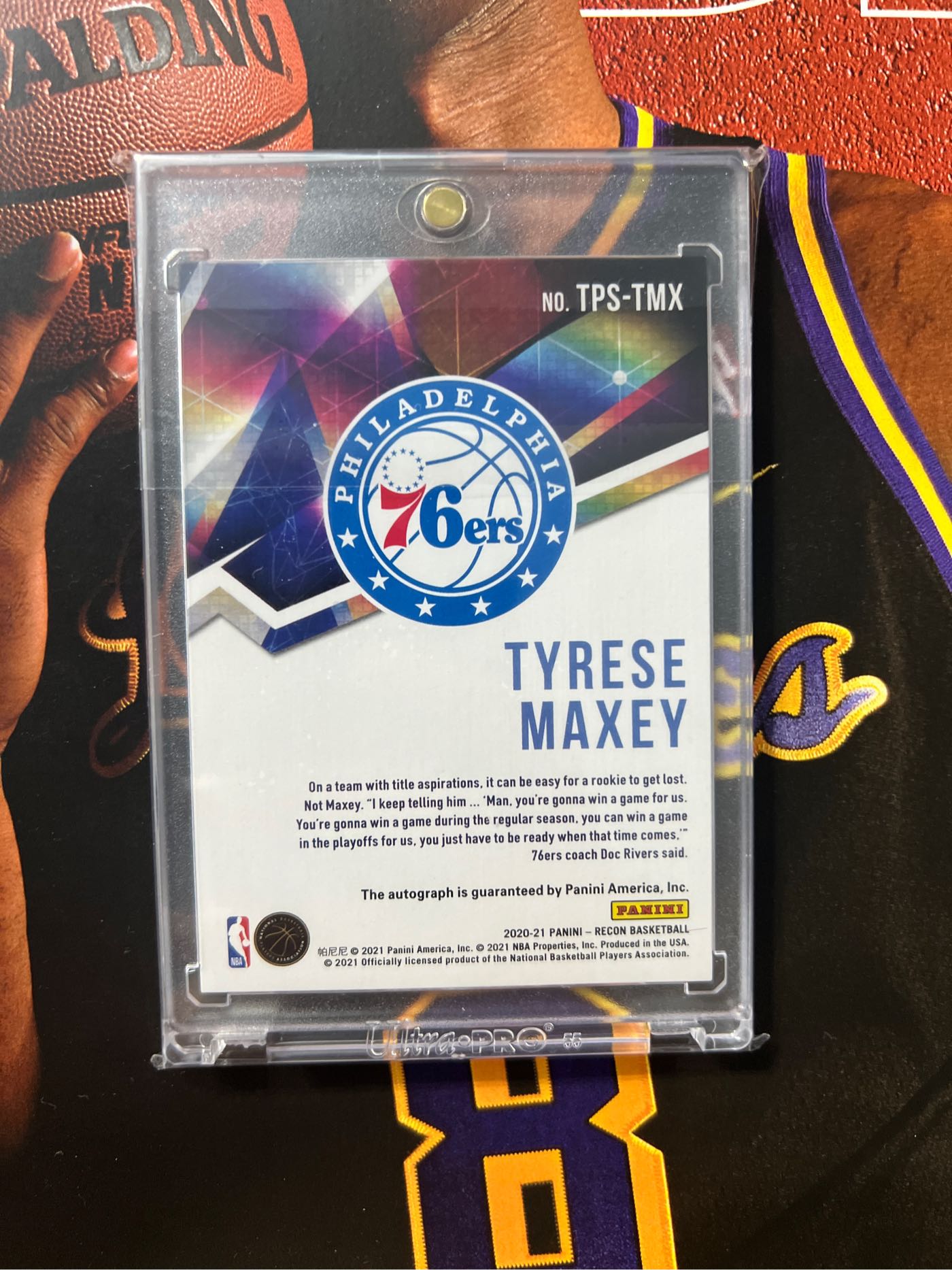 限量99）2020-21 Recon Tyrese Maxey RC AUTO | Yahoo奇摩拍賣