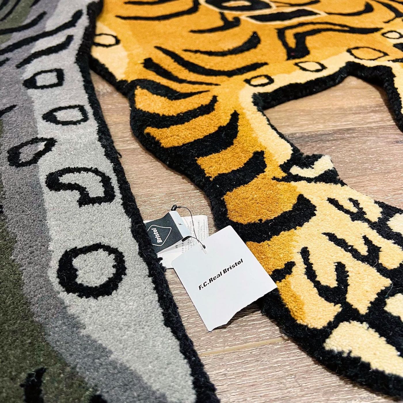 F.C.Real Bristol TIGER SMALL RUG MAT スモール BROWN - カーペット、ラグ、マット