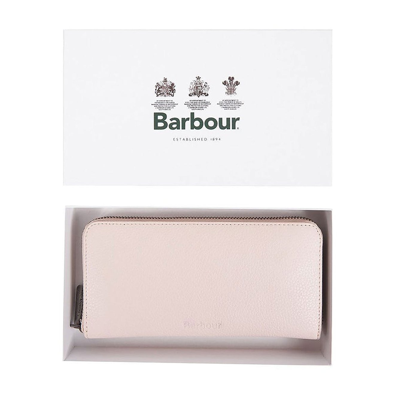 英國Barbour】粉紅色女用皮製長夾手拿長夾女用皮夾女用皮包手拿包皮革