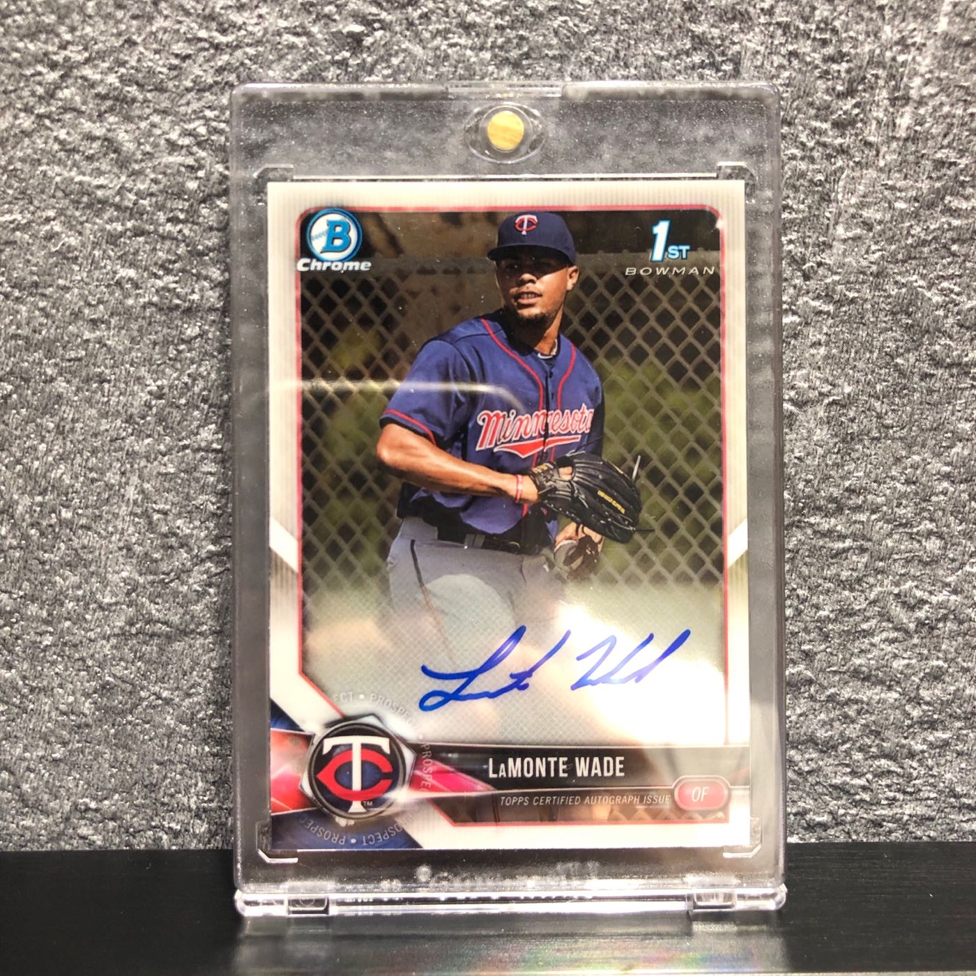 LaMonte Wade 1st bowman chrome auto巨人火燙中心打線第一張簽名卡Key