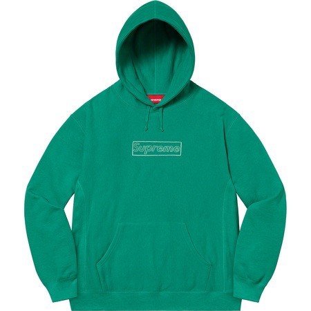 日貨代購CITY】2021SS Supreme kaws chalk hooded 黑色聯名LOGO 帽t