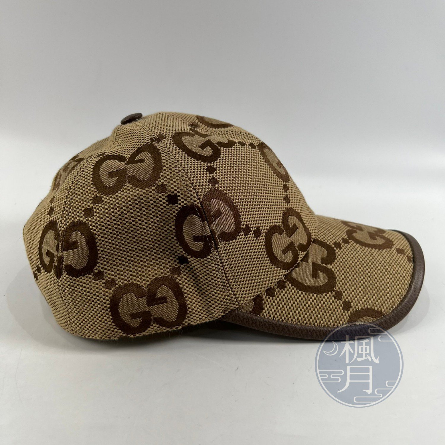 BRAND楓月GUCCI 古馳681264 棕色GG 棒球帽#M 帽子配件精品棒球帽時尚 