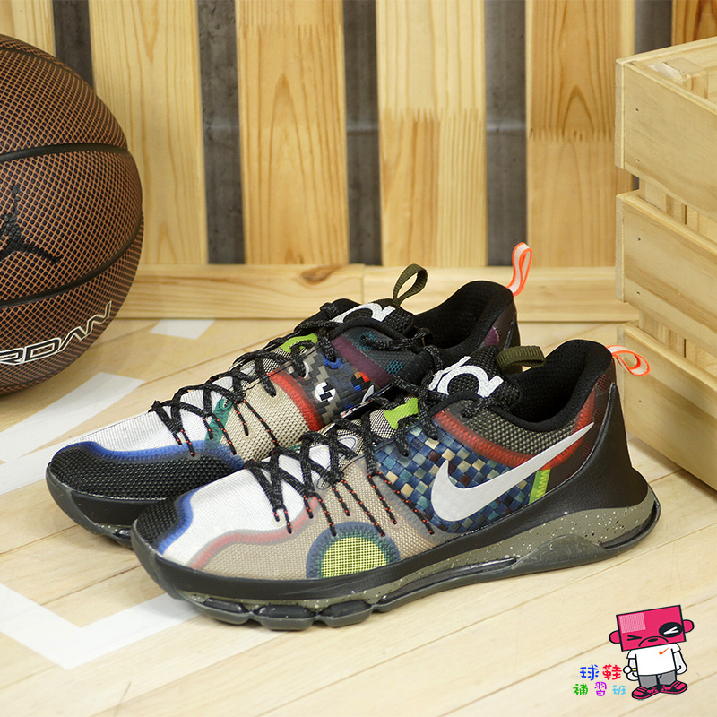 球鞋補習班NIKE KD 8 WHAT THE SE EP 杜蘭特彩虹編織拼接3M 反光845895